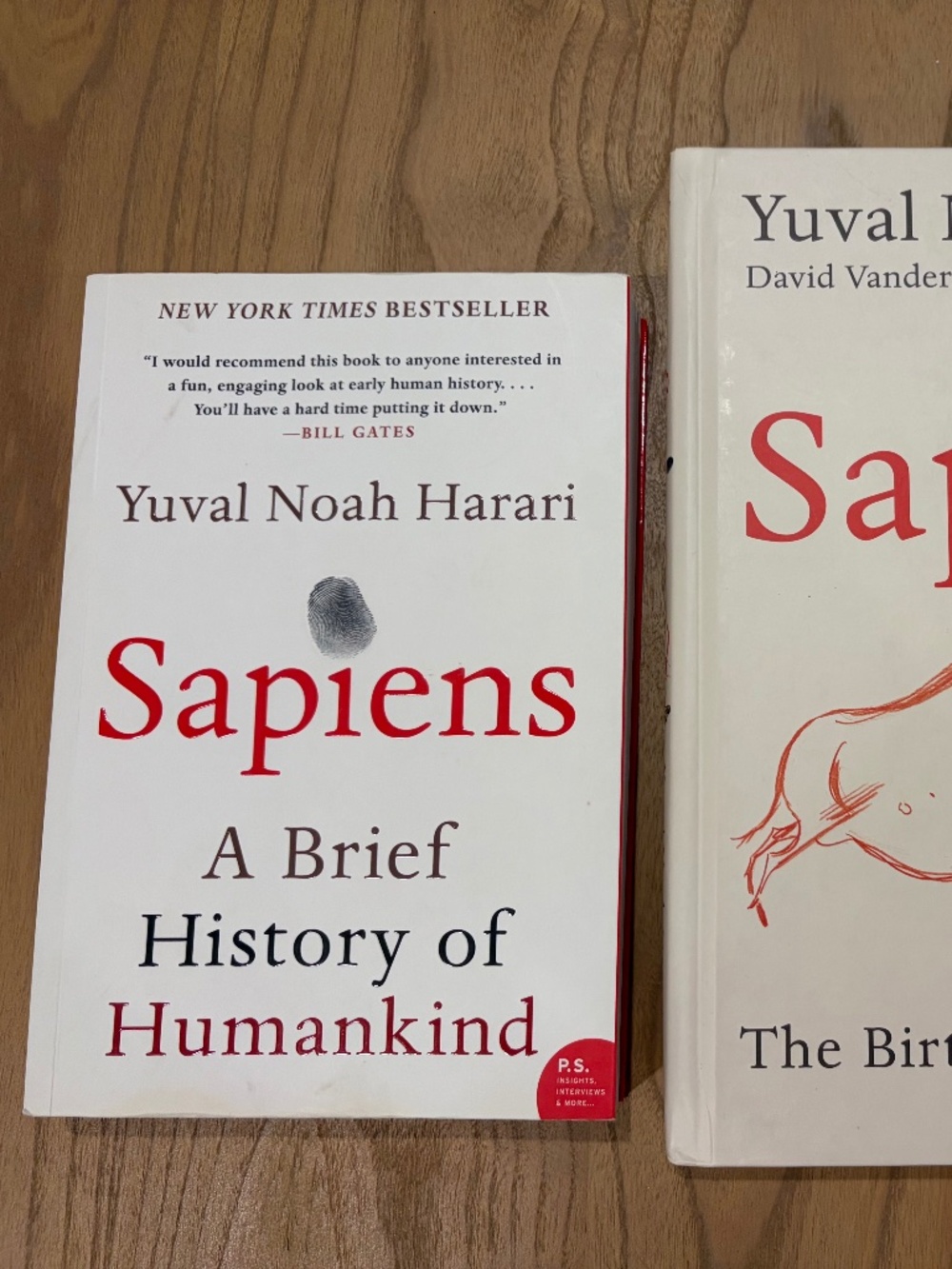 Set of two Sapiens books